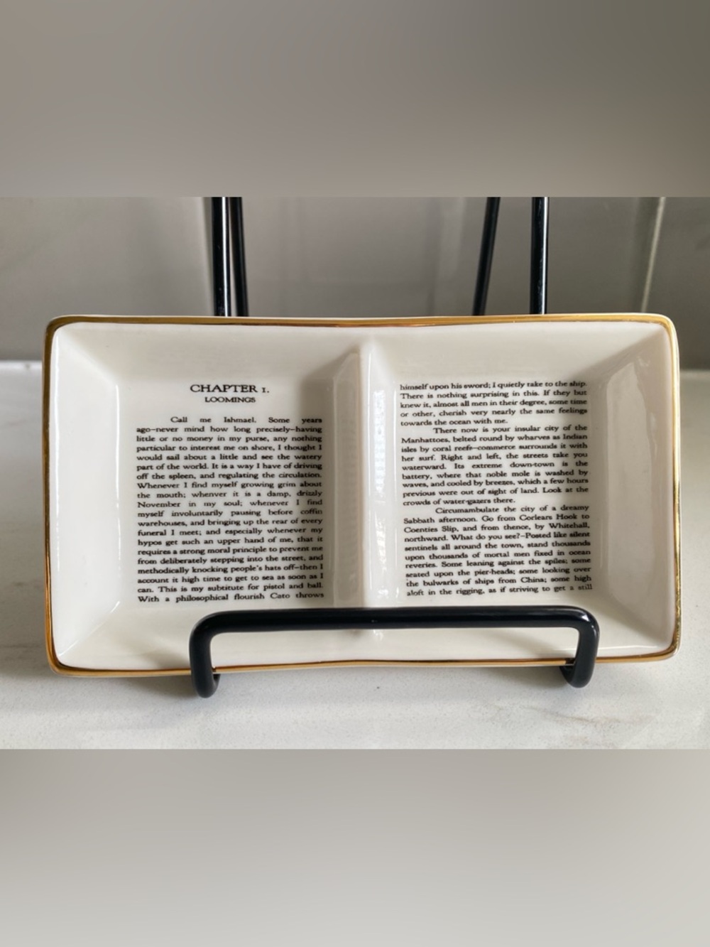 “Once Upon a Book Club ” Moby Dick Ring Trinket Dish